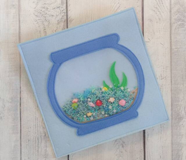 Felt Aquarium Quiet Book Page Waldorf Sensory Toy - image 1