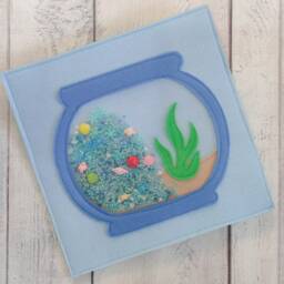Felt Aquarium Quiet Book Page Waldorf Sensory Toy - thumbnail 3