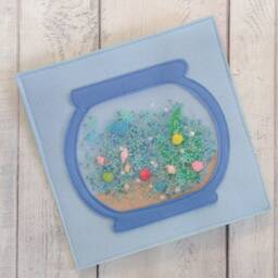 Felt Aquarium Quiet Book Page Waldorf Sensory Toy - thumbnail 2