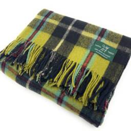 Cornish National 100% Wool Large Tartan Blanket Throw - thumbnail 4
