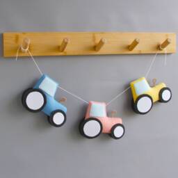 Felt Tractor Banner Tractor Bunting Farm Theme Garland New Baby Gift Nursery Decor Favors Birthday - thumbnail 3