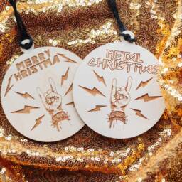 Heavy Metal Christmas Bauble Rock That Tree With This Heavy Festive Decoration - thumbnail 2