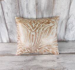 Pillow Cushion Stuffed Throw Home Decor Animal Print Brown & Cream - thumbnail 1