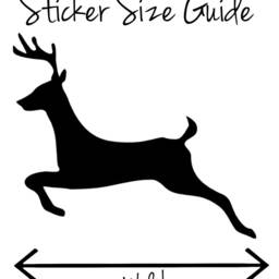 20 X Vinyl Reindeer Stickers, Decal Mural. Cardmaking, Scrapbooking, Crafting, Christmas Wall, Window, Mirror Decor - thumbnail 3