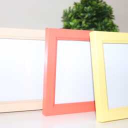 Hand Painted Photo Frame Polka Dot Pastel Colors, 6x4 Inches - thumbnail 3