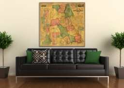 Vintage Middlesex County, Connecticut Map Print Photo Paper, Matte, Or Canvas - thumbnail 1