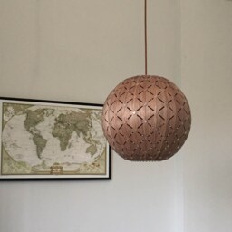 Wood Pendant Light-Galaxy Ball Light-Walnut Veneer-Pendant Light-Chandelier-Lighting-Ceiling Light - thumbnail 2
