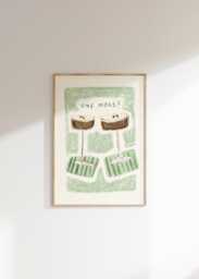 One More Espresso Martini Wall Print - Cocktail Poster Kitchen Art Drink Lover Bar Trendy Illustrated - thumbnail 1