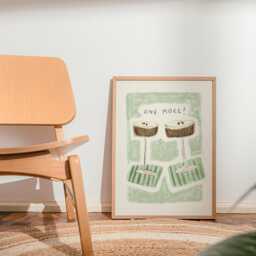 One More Espresso Martini Wall Print - Cocktail Poster Kitchen Art Drink Lover Bar Trendy Illustrated - thumbnail 2