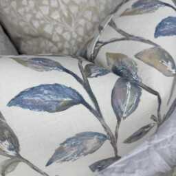 "Blue Leaf Lumbar Cushion Cover 12"" ?? 20" - thumbnail 2