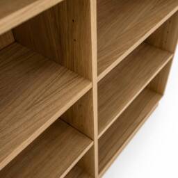 Bookcase, Bookshelf Made Of Oak Vaneer - Livlo D-R02 - thumbnail 4