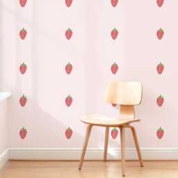 Fresh Strawberries - Peel-And-Stick Wall Decals Mej - thumbnail 3