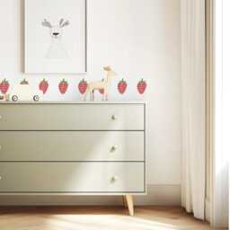 Fresh Strawberries - Peel-And-Stick Wall Decals Mej - thumbnail 2