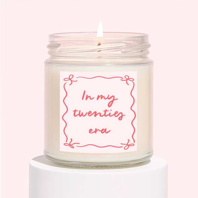 Friend 20Th Birthday Gift - in My Twenties Era Candle For Scented - image 1