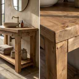 Toro Solid Wood Bathroom Vanity - thumbnail 2