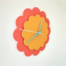 Layered Flower Acrylic Wall Clock - Large - thumbnail 2