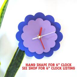 Layered Flower Acrylic Wall Clock - Large - thumbnail 4