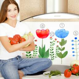 Wall Decal Giant Red Tulip No.6, Home D??cor, Bedroom Floral Decal, Nursery Decor, Dream Meadow Collection - thumbnail 4