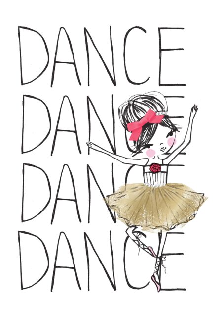 Ballerina Art Print, Girls Room Decor - Digital Download - image 1