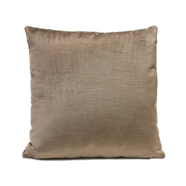 Smokey Tan Decorative Throw Pillow Cover, Designer Accent Cushion Covers, Boho Velour Pillow, Modern Farmhouse Pillows, Trendy Covers - image 1