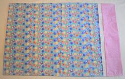 Soft Flower Pattern Pillowcase With A Pink Sparkle Cuff - thumbnail 1