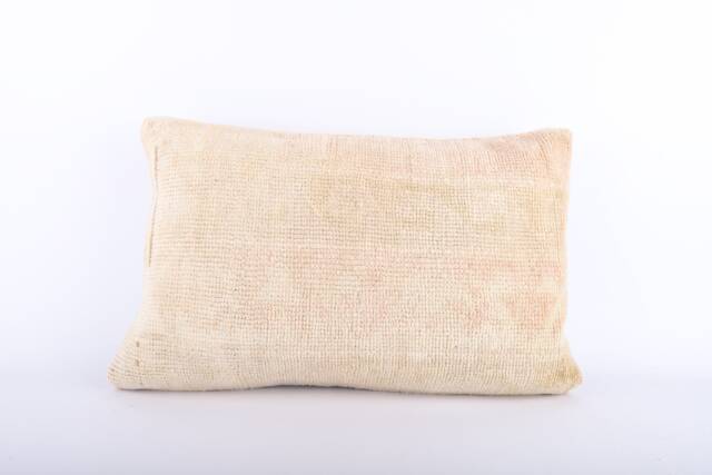 Handwoven Turkish Kilim Lumbar Pillow Bohemian Home Decor - 16x24 Inch - image 1