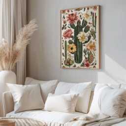 Cactus Print, Mexican Art, Decor, Painting, Wall Art Print - thumbnail 2