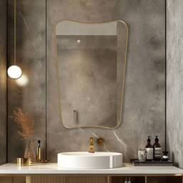 Italian Mirror, Butterfly Vanity Aesthetic Wall Decor Wavy Mirror - Timeless Design For Luxury Homes