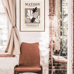 Matisse Berggruen & Cie Print - Inspired, The Cut Outs, Modern Wall Art, Beige Neutral, Henri Exhibition Stylish Home - thumbnail 2