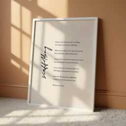 Scaffolding Poem Print By Seamus Heaney - Literary Love Wall Art Wedding Reading Gift Anniversary Decor Relationship - thumbnail 1