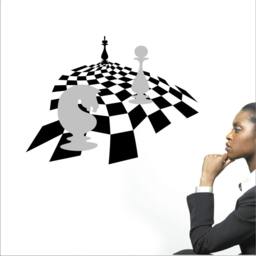 Chess Board & Pieces Vinyl Wall Decal Knight King Pawn Endgame Composition Sticker Home Decor Art Interior Design - thumbnail 2