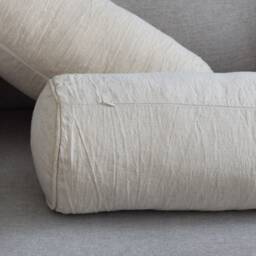 Hemp Bolster Pillow, Round Yoga Cushion With Kapok Filling - thumbnail 4
