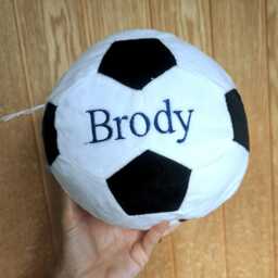 Personalised Plush Football Ball/First Gift - thumbnail 3