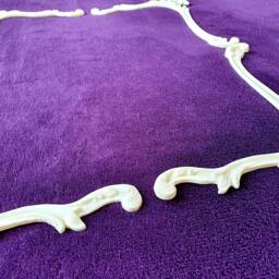 4 Gilt Gold Or White French Style Decorative Wall Furniture Moulding Pediment Frame Plastic Decoration - thumbnail 4