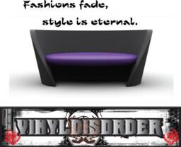 Fashions Fade, Style Is Eternal - Vinyl Wall Decal Quotes Sticker Closetquotes03Et - thumbnail 1