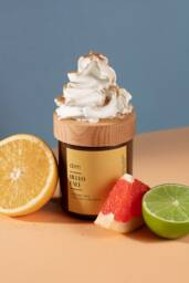 A Vibrant Welcome With Zesty Citrus, Cinnamon Spice, Velvety Vanilla, Carmel & Creamy Custard Handcrafted Soy Candle, Gift - thumbnail 1