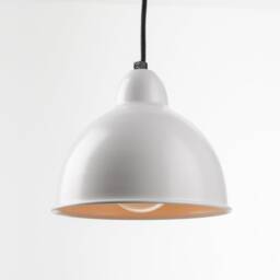 Joel Minimalist Plug-In Pendant Lamp Shade With On/Off Switch White - thumbnail 2