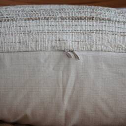 Handwoven Hemp Lumbar Pillow Cover Vintage Karen Tribal Design - thumbnail 3
