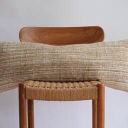 Handwoven Hemp Lumbar Pillow Cover Vintage Karen Tribal Design - thumbnail 2