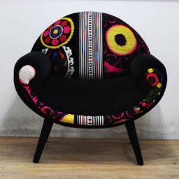 Smiley Armchair - Black Swan - thumbnail 4