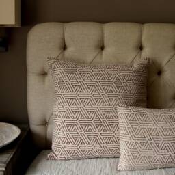 Terracotta Maze Cushion - thumbnail 2