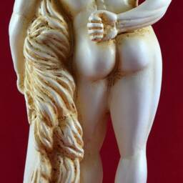 Hercules & Nemean Lion Statue Cast Marble Sculpture - 9 Inch - thumbnail 4