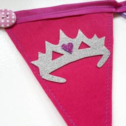 Princess Bunting Personalised Party Fairytale Bedroom Decor Theme Banner Gift Birthday - thumbnail 3