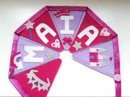 Princess Bunting Personalised Party Fairytale Bedroom Decor Theme Banner Gift Birthday - thumbnail 1