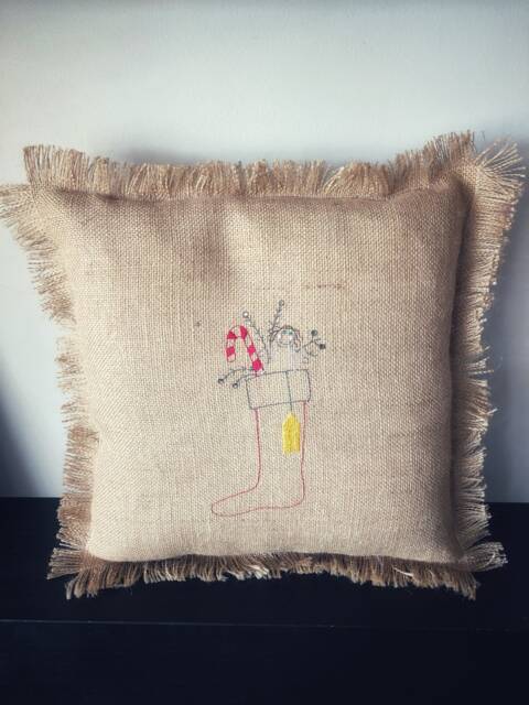 Stick Figure Girl in Stocking - image 1