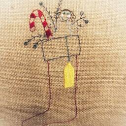 Stick Figure Girl in Stocking - thumbnail 2