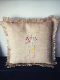 Stick Figure Girl in Stocking - thumbnail 1