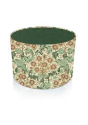 William Morris Orchid Buttercup Floral Lampshade, With Forest Green Interior - thumbnail 1