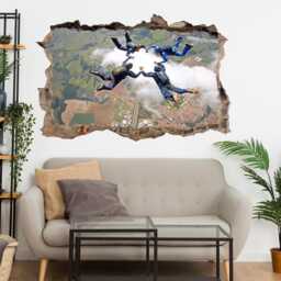 Skydiving Extreme Sports Wall Decal Sticker Mural Print Art Home Office Decor Dc19 - thumbnail 2