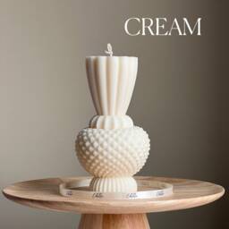 Handmade Diamond Vase Candle - Boho Home Decor - thumbnail 3